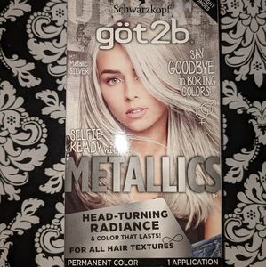 Metallic Silver Hair Dye
